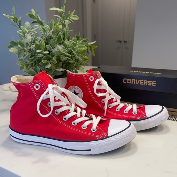 Converse Shoes Converse Chuck Taylor All Star High Top Red Poshmark